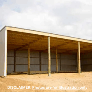 Zinc 3-Bay Gable Shed – 13.5m x 9m Kitset