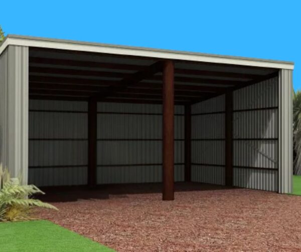 Spacious Lean-To Shed - 2 Bay, 7.2m x 6m