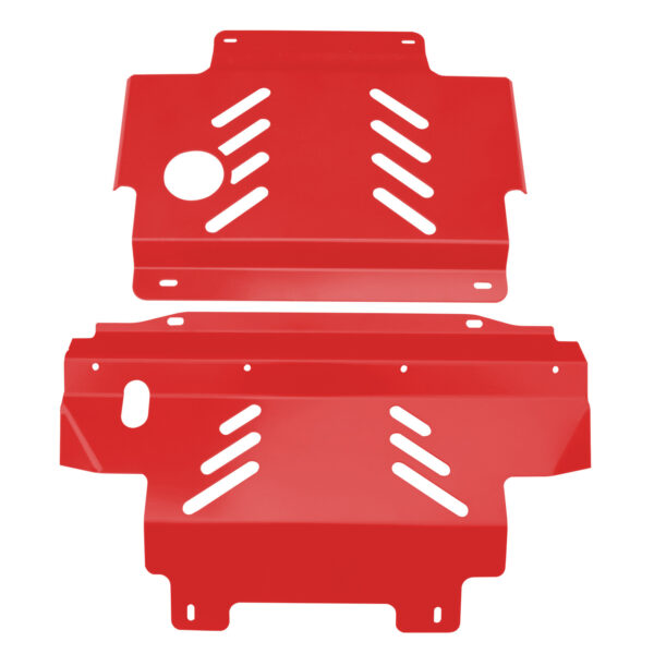 Heavy Duty 4mm Red Bash Plate for Nissan Navara D40 2005-2011 ST ST-X RX – Maximum Engine & Underbody Protection