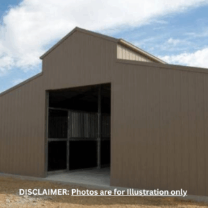 Steel Structure Barn – 9m x 18m x 3m with Colorsteel® Exterior